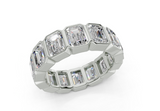 Petite Elysees Emerald Classic Eternity Bands