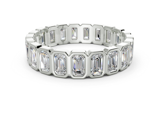 Elysees Emerald Classic Eternity Bands