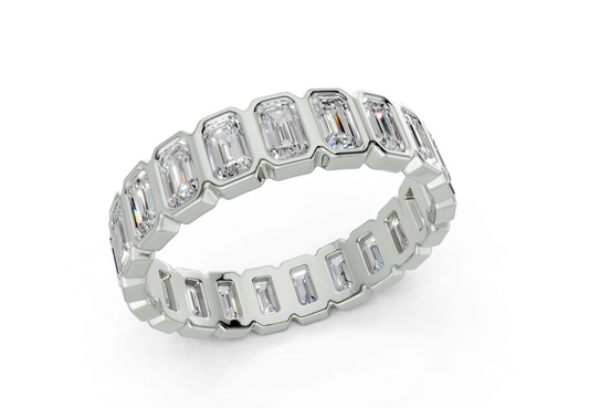 Elysees Emerald Classic Eternity Bands 4½ Carat Total Wt.