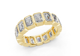 Elysees Emerald Classic Eternity Bands 6½ Carat Total Wt.