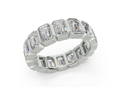 Elysees Emerald Classic Eternity Bands