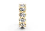 Elysees Oval Classic Eternity Bands 5 Carat Total Wt.