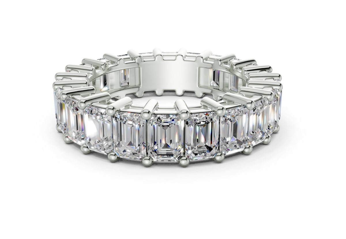 Melrose Emerald Classic Eternity Bands