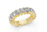 Melrose Emerald Classic Eternity Bands 6 Carat Total Wt.