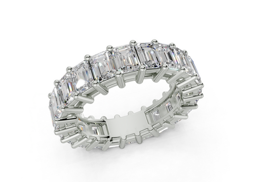 Melrose Emerald Classic Eternity Bands