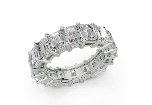 Melrose Emerald Classic Eternity Bands