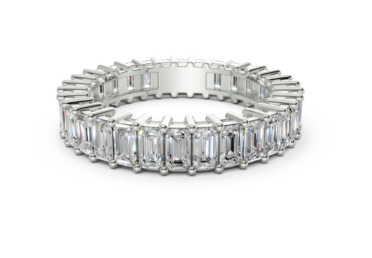 Melrose Emerald Classic Eternity Bands