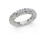 Melrose Round Classic Eternity Bands 5 Carat Total Wt.