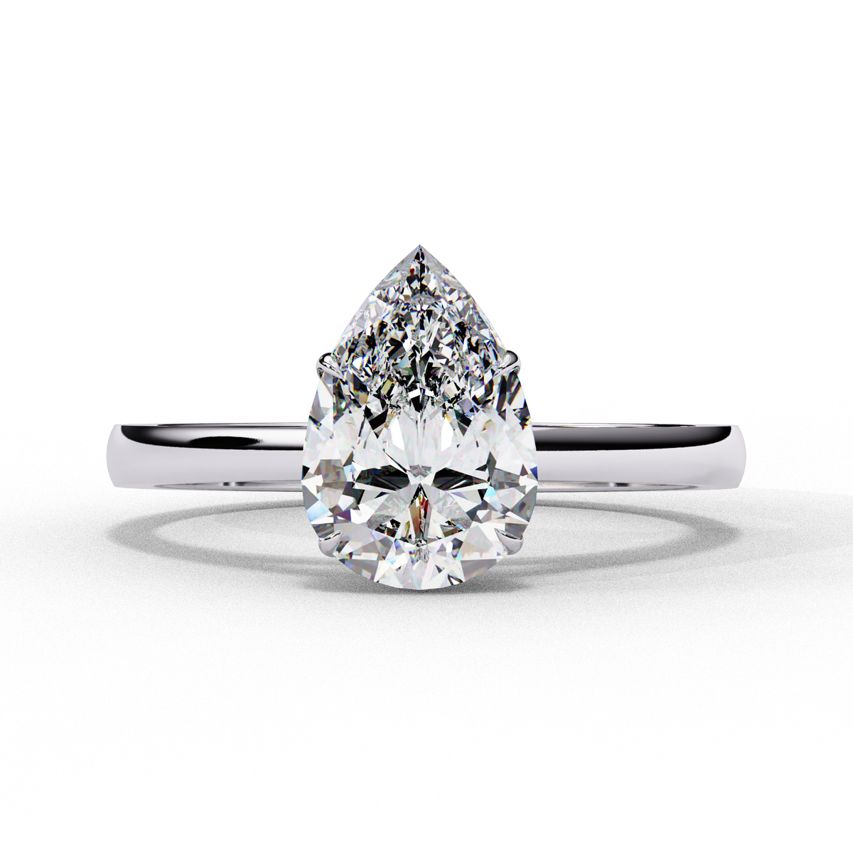 Persephone (Pear) Diamond Engagement Ring