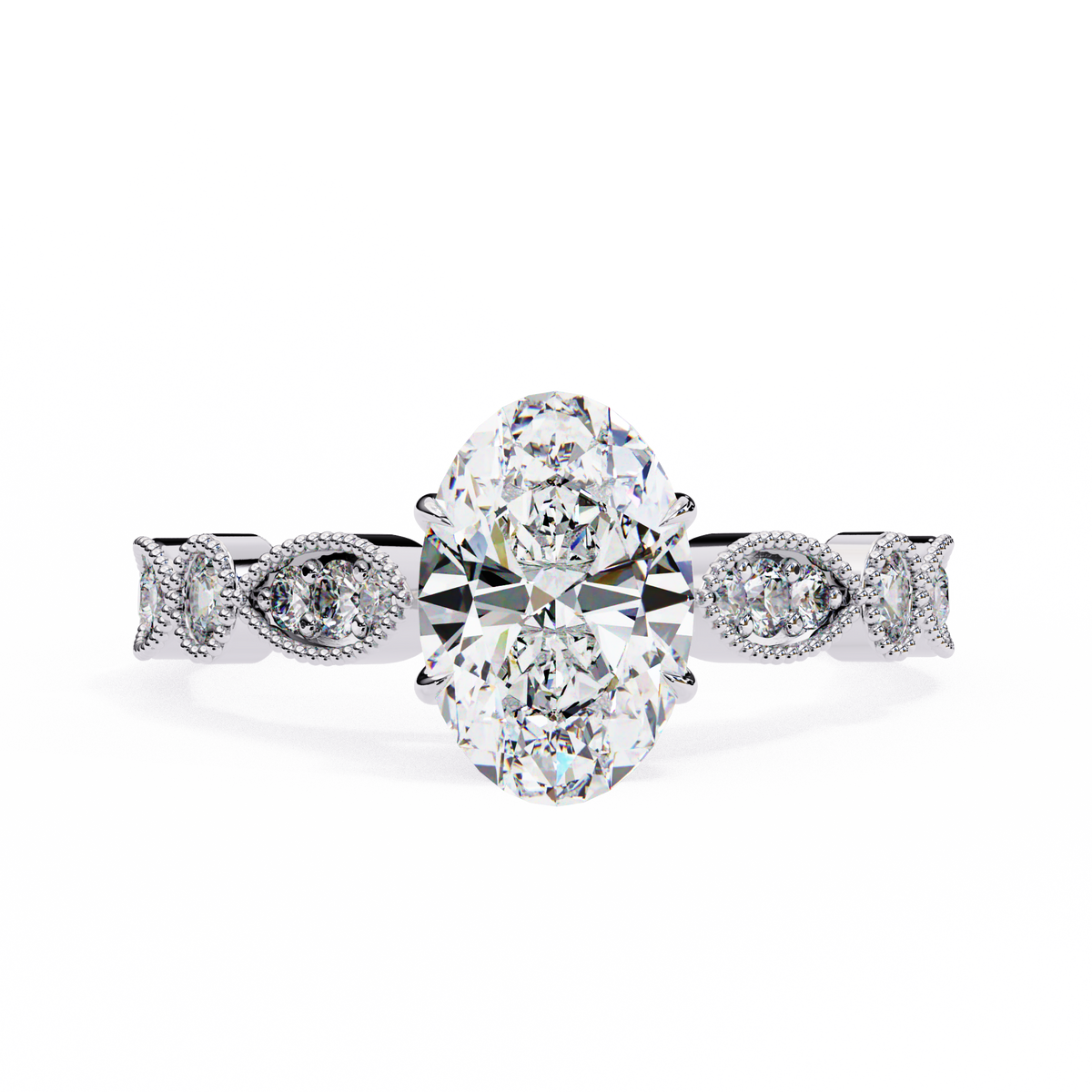 Meadow (Oval) Diamond Engagement Ring