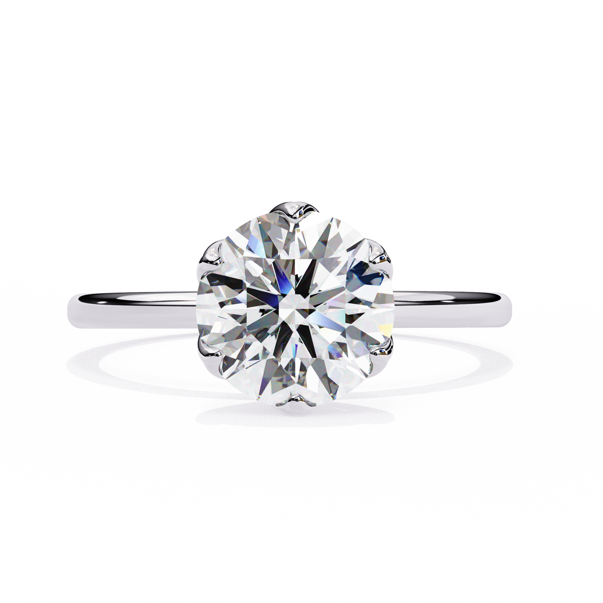 Ophelia (Round) Diamond Engagement Ring