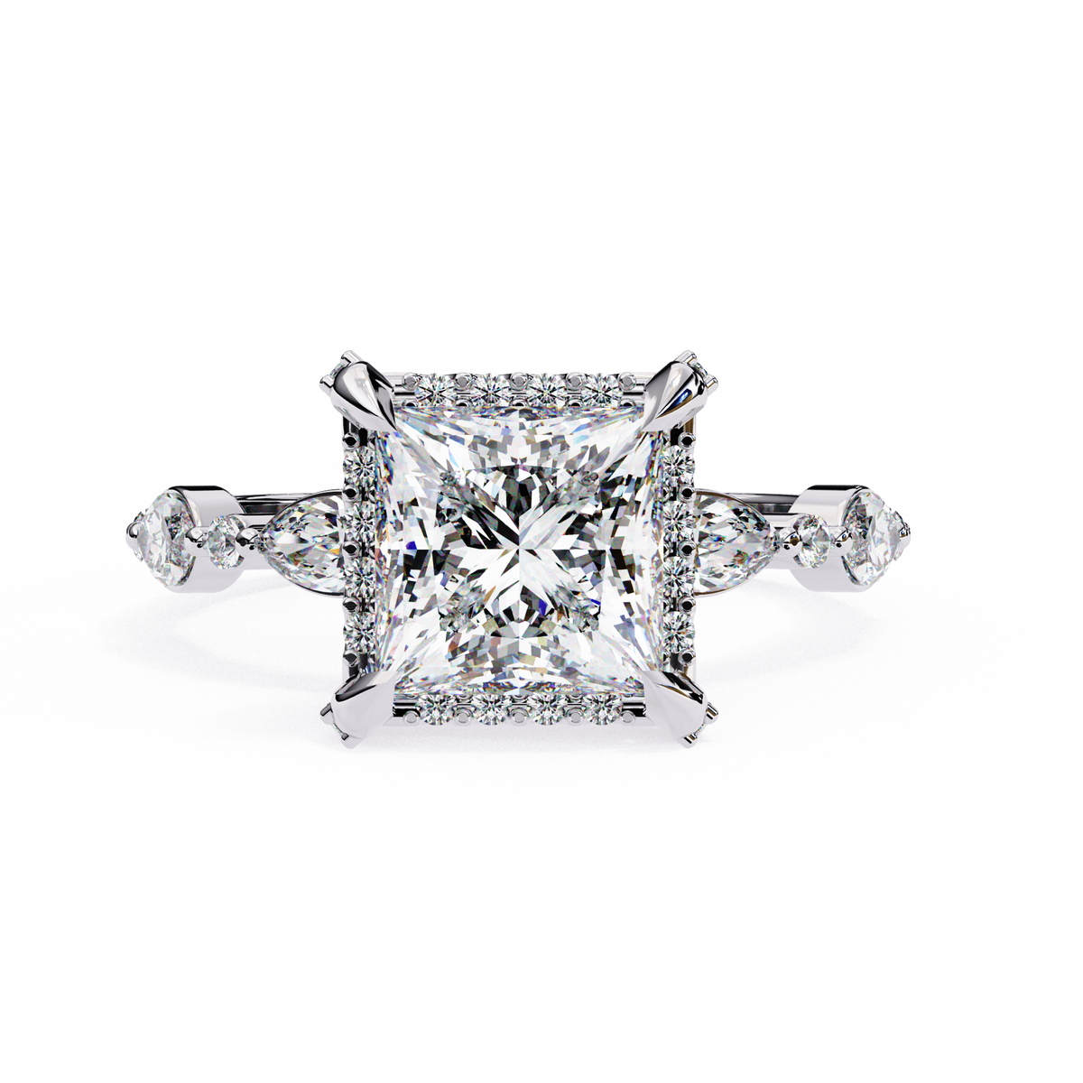 Rain (Princess) Diamond Engagement Ring