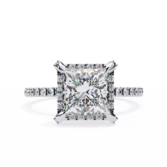 Seafoam (Princess) Diamond Engagement Ring