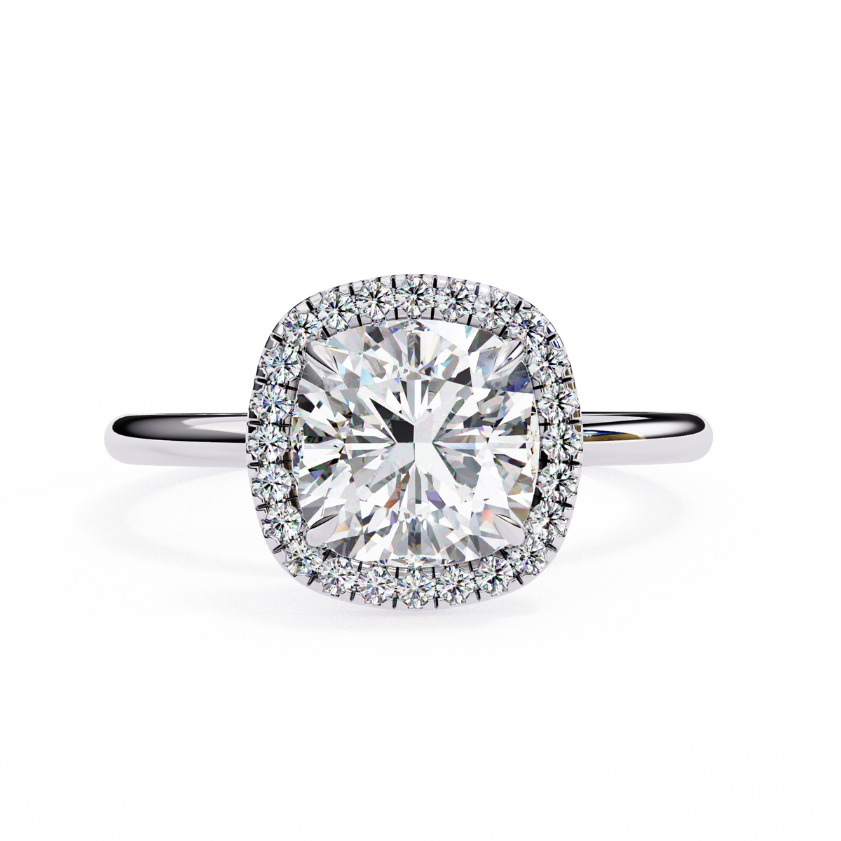 Rosalind (Cushion Square) Diamond Engagement Ring