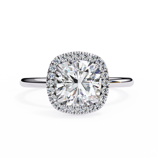 Rosalind (Cushion Square) Diamond Engagement Ring