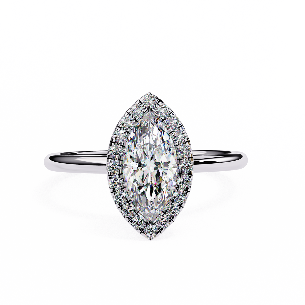 Rosalind (Marquise) Diamond Engagement Ring