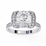 Moonflower (Round) Diamond Engagement Ring