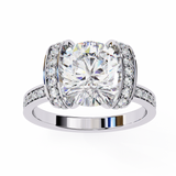 Moonflower (Round) Diamond Engagement Ring