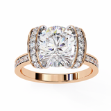 Moonflower (Round) Diamond Engagement Ring