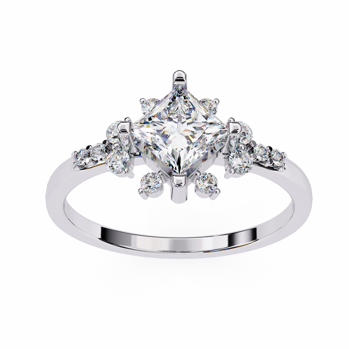 Thalia (Round-Pear) Diamond Engagement Ring