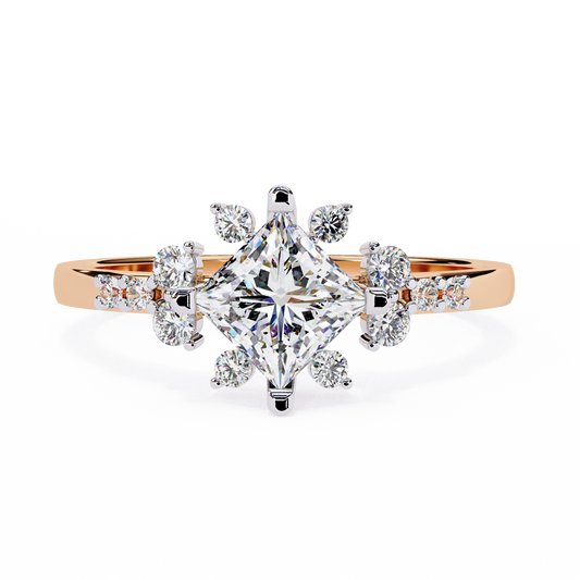 Thalia (Round-Pear) Diamond Engagement Ring