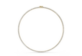 Elevated Classic Tennis Necklace ( 5.4 Carat Total Wt. Size-16 Inch)