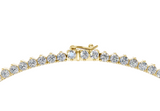 Elevated Classic Tennis Necklace ( 14 Carat Total Wt. Size-16 Inch)