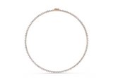 Elevated Classic Tennis Necklace ( 8.8 Carat Total Wt. Size-16 Inch)