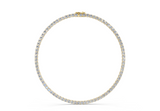 Modern Classic Tennis Necklace ( 33.8 Carat Total Wt. Size-22 Inch)