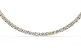 Modern Classic Tennis Necklace ( 9 Carat Total Wt. Size-16 Inch)