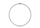 Mini Modern Classic Tennis Necklace ( 4.7 Carat Total Wt. Size-18 Inch)