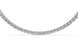 Mini Modern Classic Tennis Necklace ( 4.7 Carat Total Wt. Size-18 Inch)