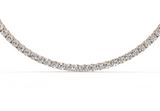 Mini Modern Classic Tennis Necklace ( 4.7 Carat Total Wt. Size-18 Inch)