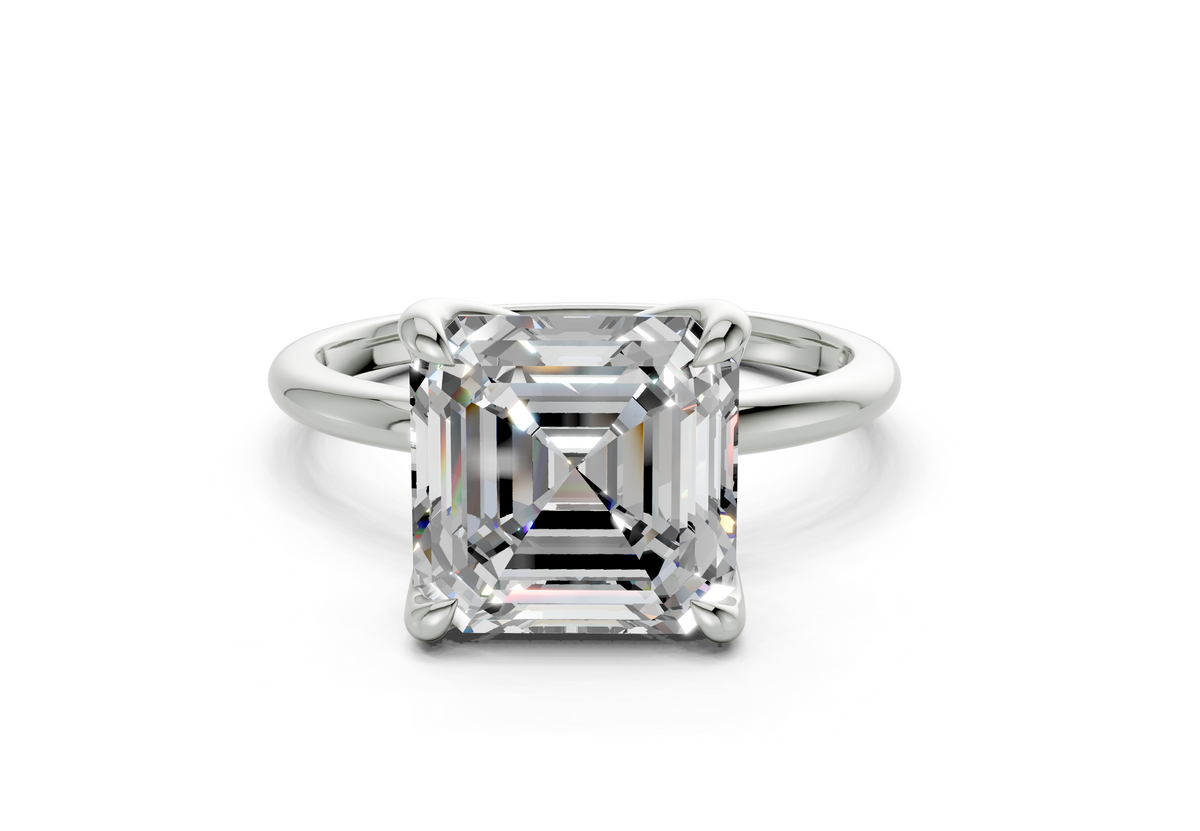 Zaya Asscher Diamond Engagement Ring