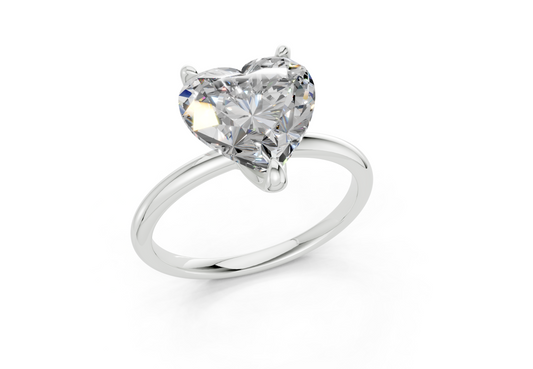 Carys Heart Diamond Engagement Ring