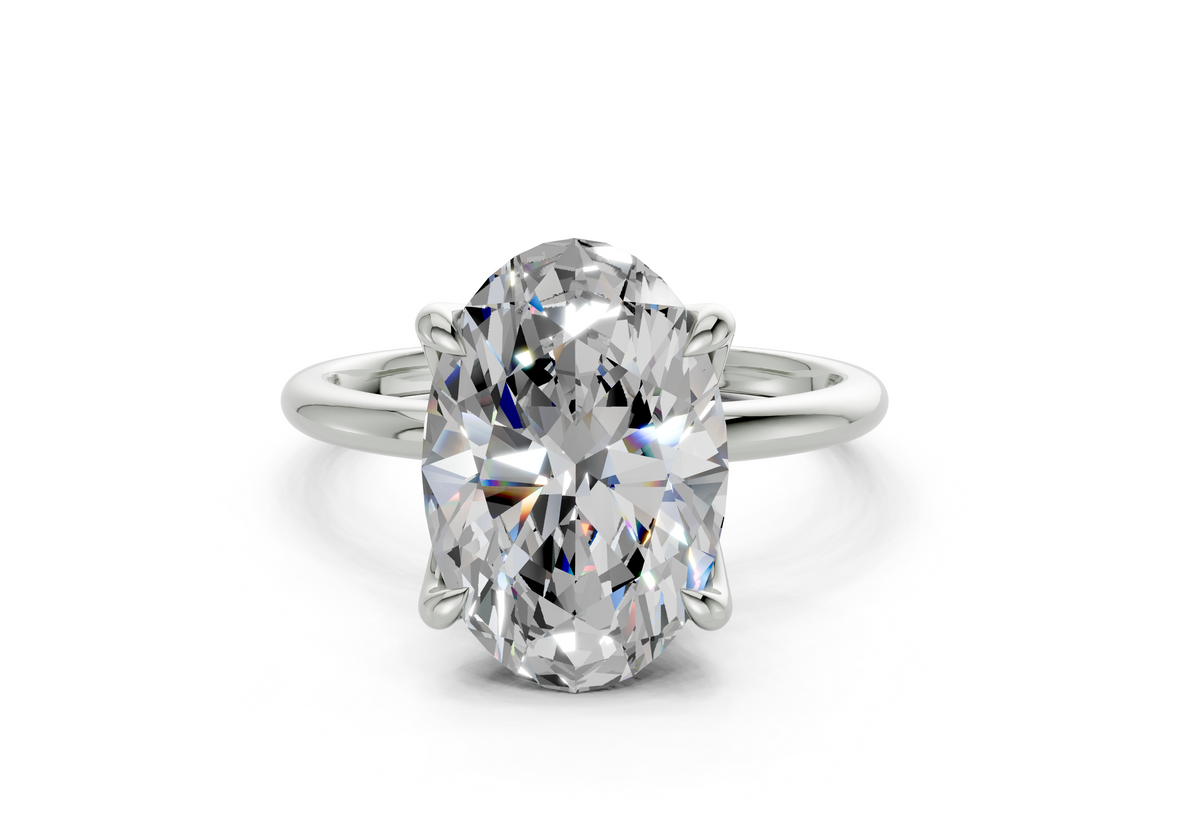 Valen Oval Diamond Engagement Ring