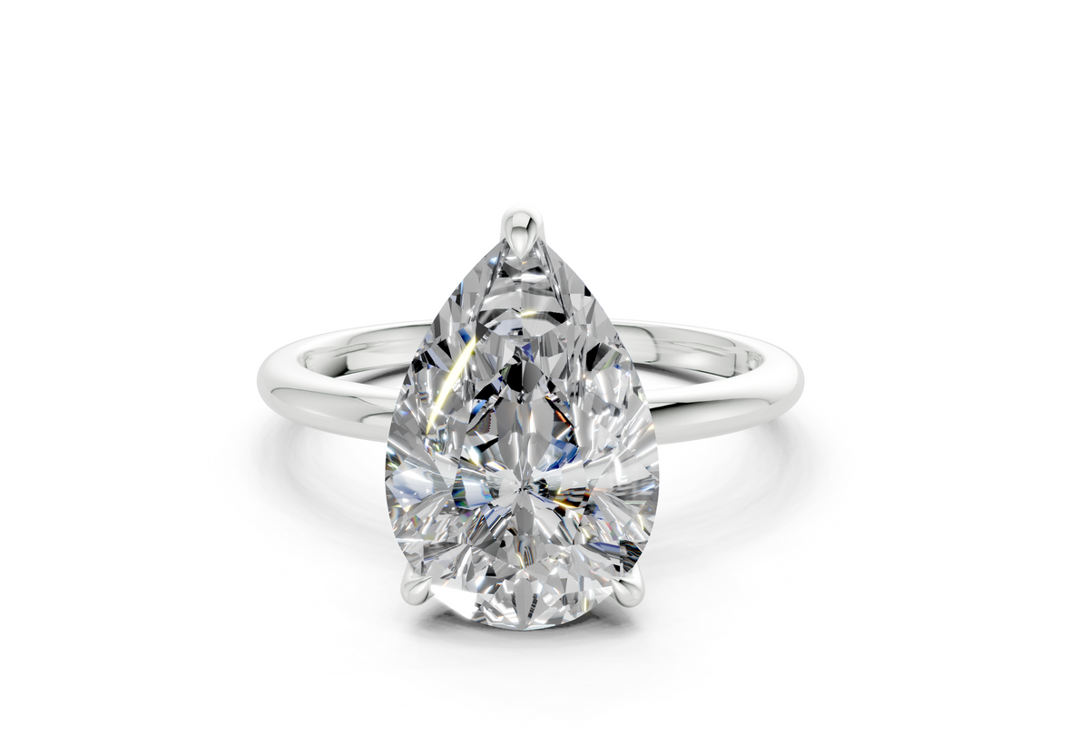 Calista Pear Diamond Engagement Ring