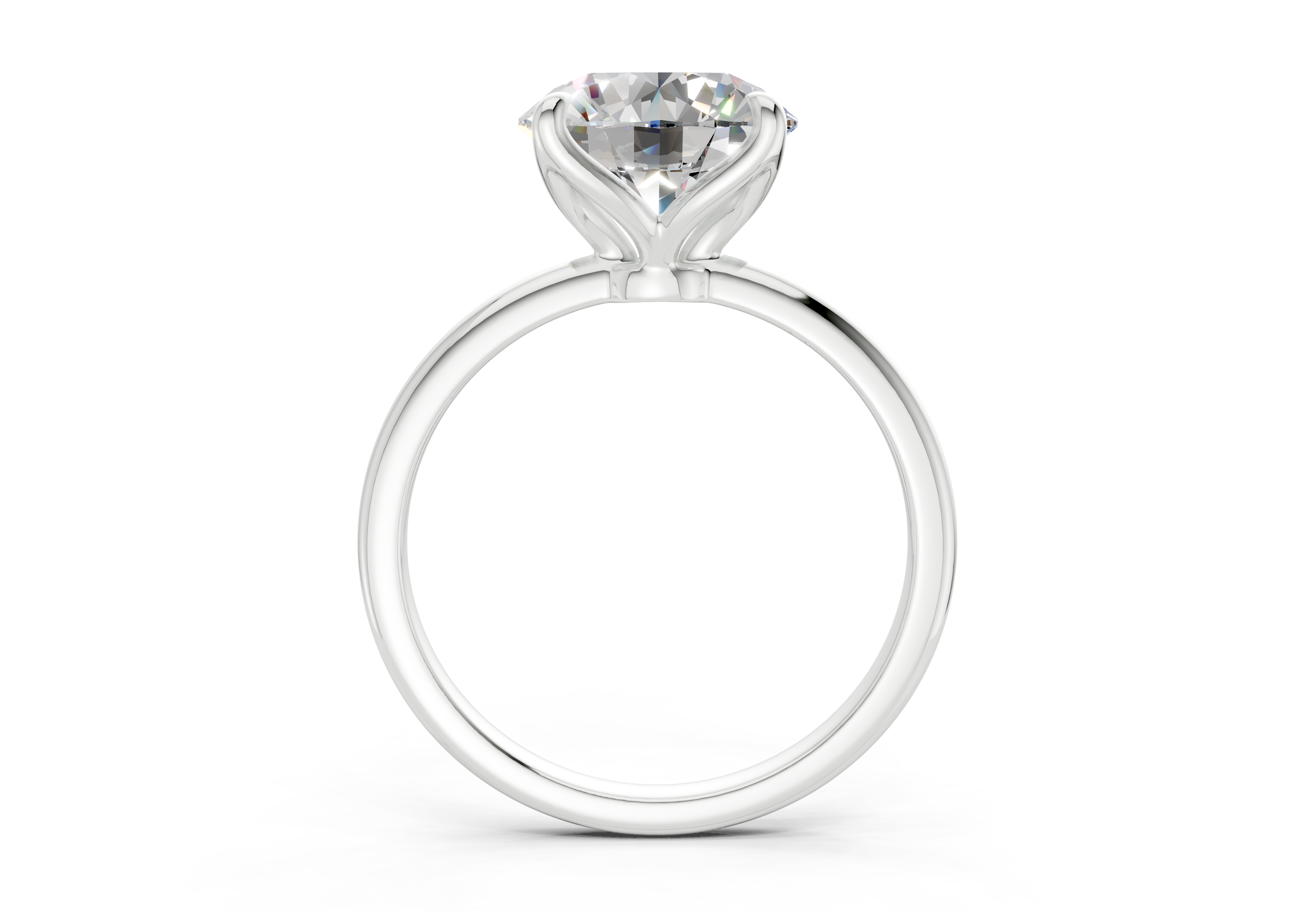 Zaya Round Diamond Engagement Ring