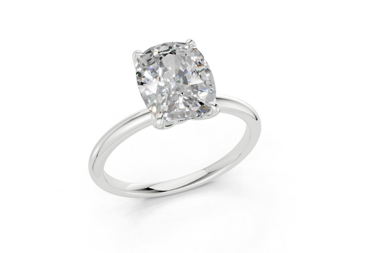 Zaya Elongated Cushion Diamond Engagement Ring