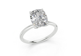 Calista Elongated Cushion Diamond Engagement Ring