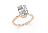 Ines Elongated Cushion Diamond Engagement Ring