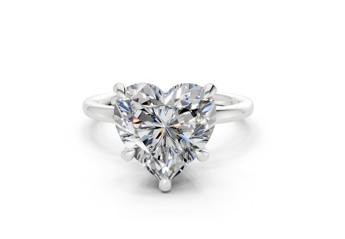 Ines Heart Diamond Engagement Ring