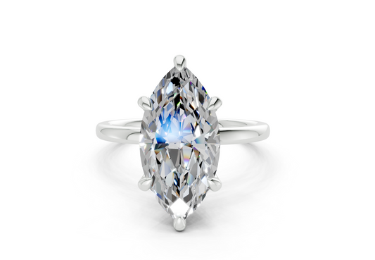 Ines Marquise Diamond Engagement Ring