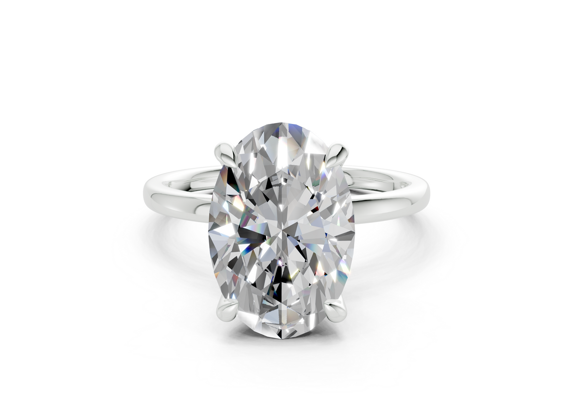 Ines Oval Diamond Engagement Ring