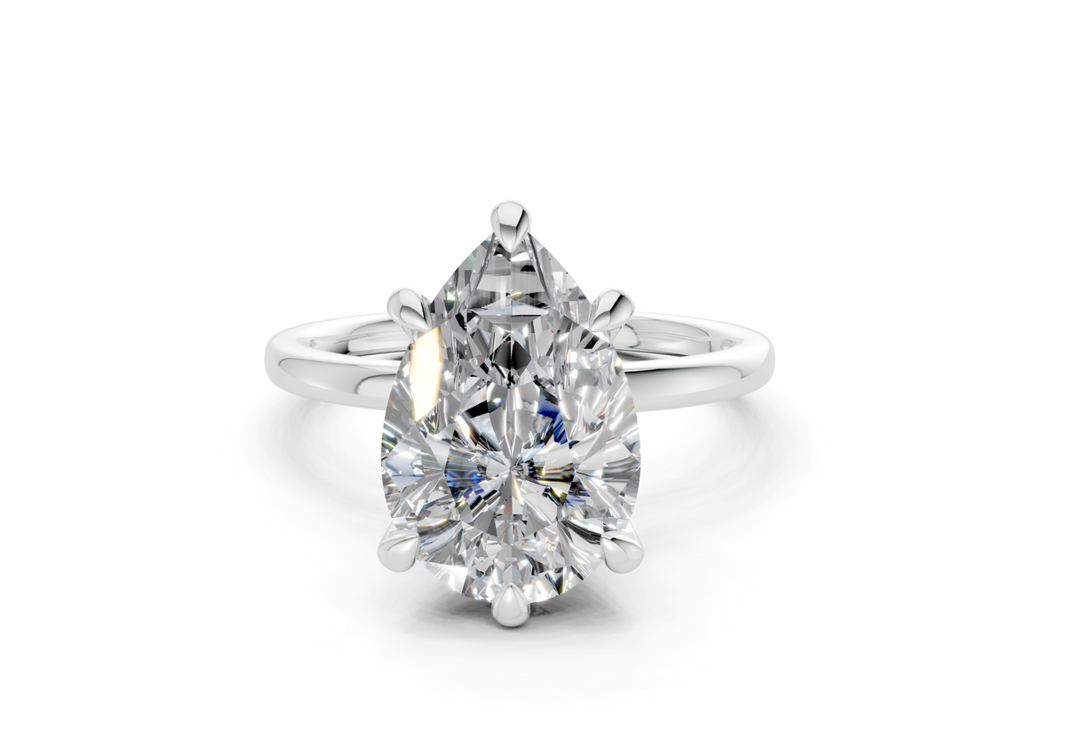 Ines Pear Diamond Engagement Ring