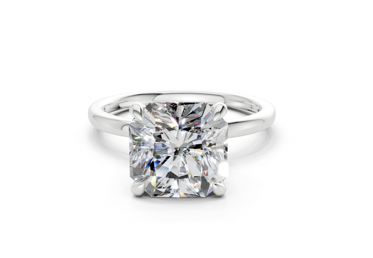 Ines Radiant Square Diamond Engagement Ring