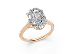 Talise Oval Diamond Engagement Ring