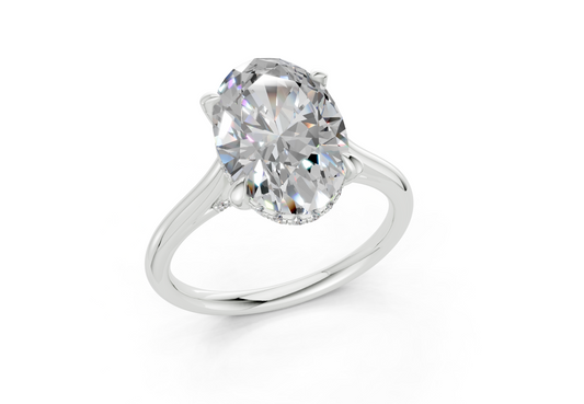 Emine Oval Diamond Engagement Ring