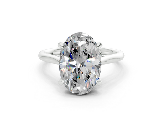 Emine Oval Diamond Engagement Ring