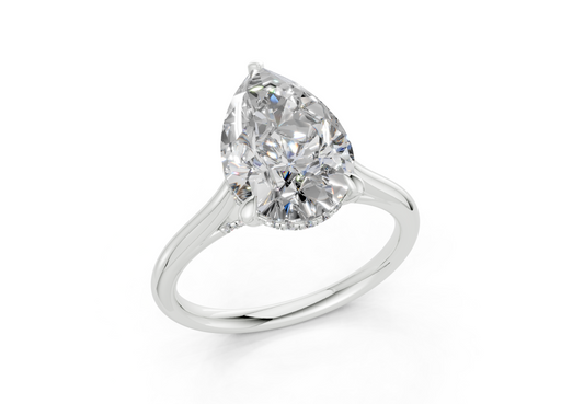 Emine Pear Diamond Engagement Ring